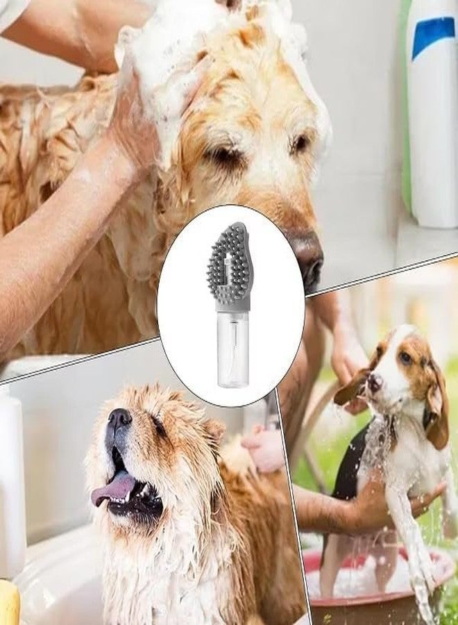 TERXA Pet Shedding Brush | Pet Bath Brush With Soap Dispenser | Grooming Massage Brush For Dogs & Cat With Comfortable Grip | Pet Cleaning Tool (Pack of 1,Multicolor) - Image 4